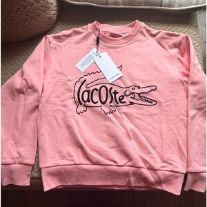 Authentic Lacoste pink sweatshirt. Womens. Great price!